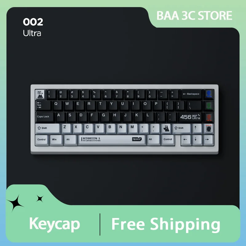 

Колпачок для клавиш Ultra Theme PBT, пять сторон термосублимации, вишневый профиль, колпачок для клавиш, 140 клавиш, механическая крышка для клавиатуры, аксессуары для ПК