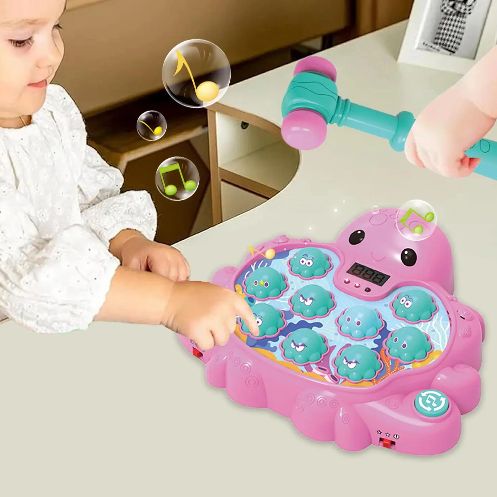 لعبة اجتز الخلد لعبة القصف التفاعلية التنسيق بين اليد والعين لعبة اللعب على شكل الأخطبوط ألعاب أطفال للأولاد والسفر والمدرسة والمنزل