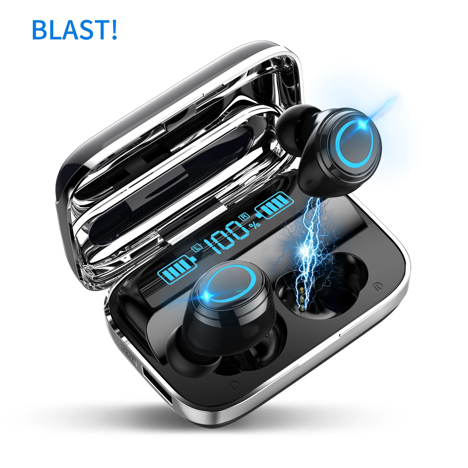 

Newest i09 TWS Bluetooth Earphones True Wireless Stereo Earbuds LED Power Display Sports Waterproof Headphones Headset With Mic