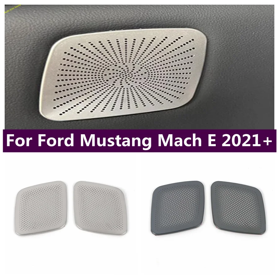 

Stereo Speaker Audio Sound Reading Light Lamp Decoration Frame Cover Trim Fit Ford Mustang Mach E 2021 - 2023 Car Accessories