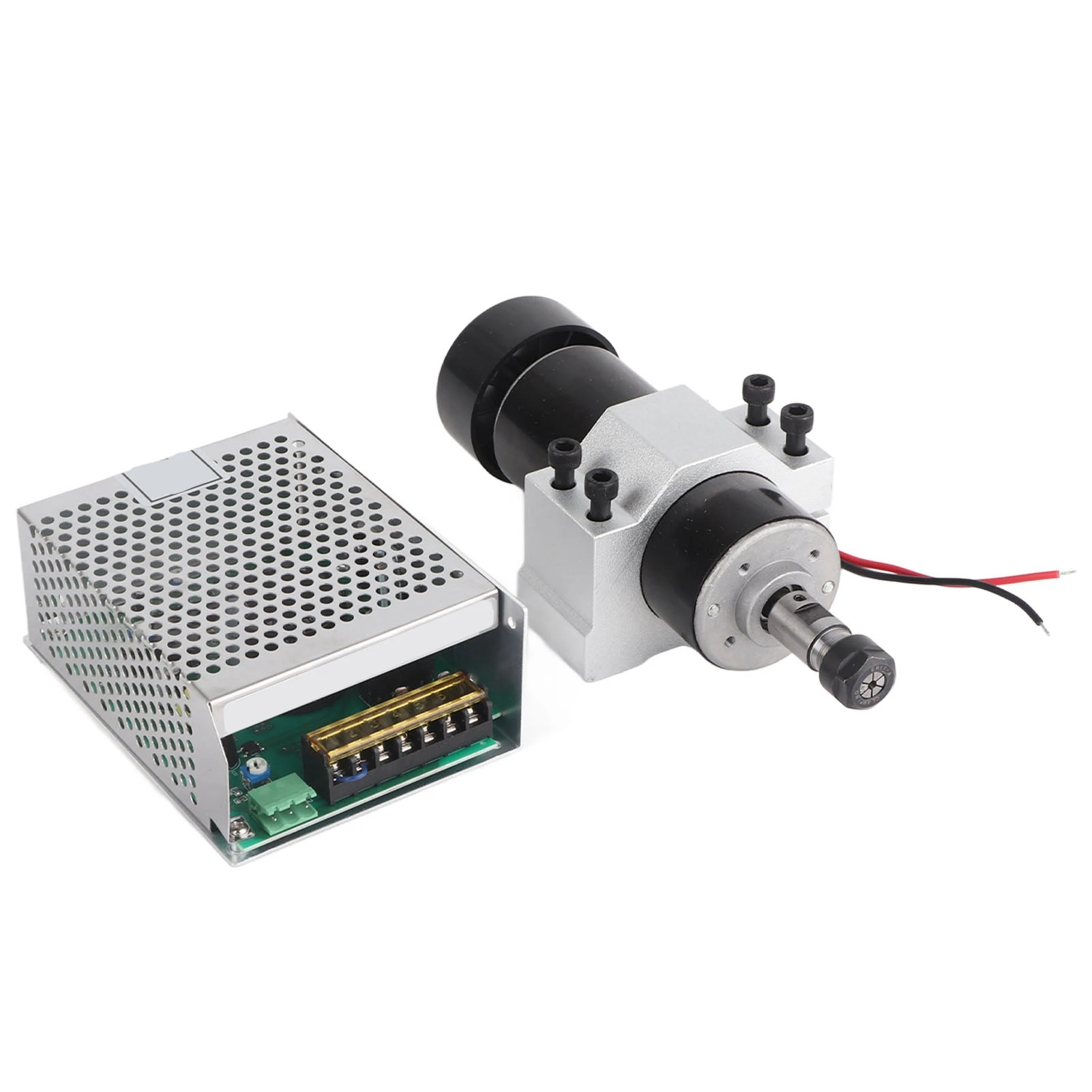 

Air Cooled Spindle Motor Air Cooled Spindle Motor Speed Governor ER11 Fixture for DIY Engraving 12000RPM 500W Spindle Motor Kit