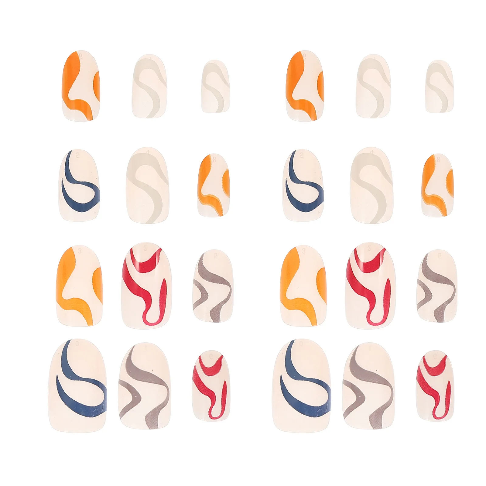 1 صندوق اضغط على غطاء كامل الأظافر وهمية لتقوم بها بنفسك نصائح فنية للأظافر لحفلة عيد الميلاد مانيكير خط الأظافر كاذبة البلاستيك الاصطناعي #3