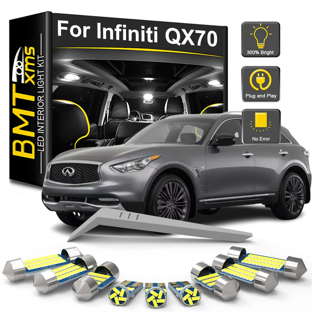 

BMTxms 4/9/20 шт. комплект светодиодных внутренних ламп для Infiniti QX70 2013 2014 2015 2016 2017 Canbus купольная лампа для чтения автомобильные аксессуары