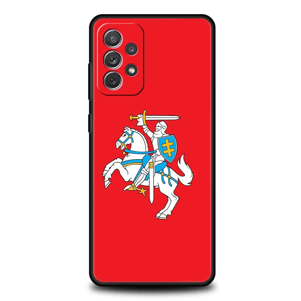 Phone Case For Samsung Galaxy A15 A13 A51 A71 A41 A31 A21S A03S A05 A12 A32 A52 A23 A25 A33 A53 5G Cover Flag of Lithuania flag