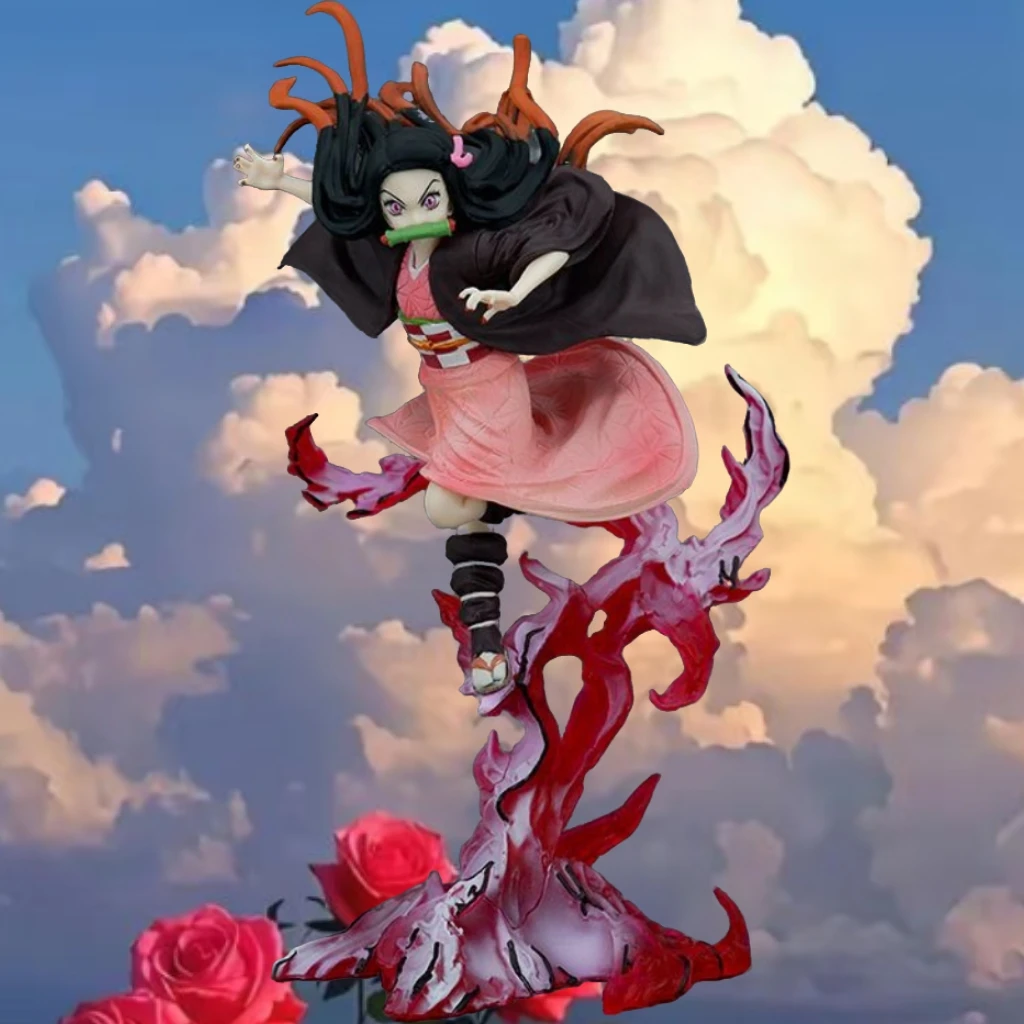 21 cm 8,2 zoll Anime Kamado Nezuko Action-figuren Pvc Statue Desktop Ornamen Sammlung Statue Modell Dekoration Zimmer Schreibtisch Spielzeug ch