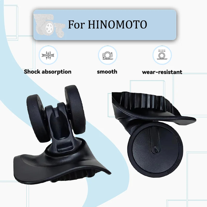 

For HINOMOTO -HKSN03 Luggage Wheel Replacement Kit Universal Replacement Wheel Set 360° Silent and Smooth Rolling Swivel Wheels