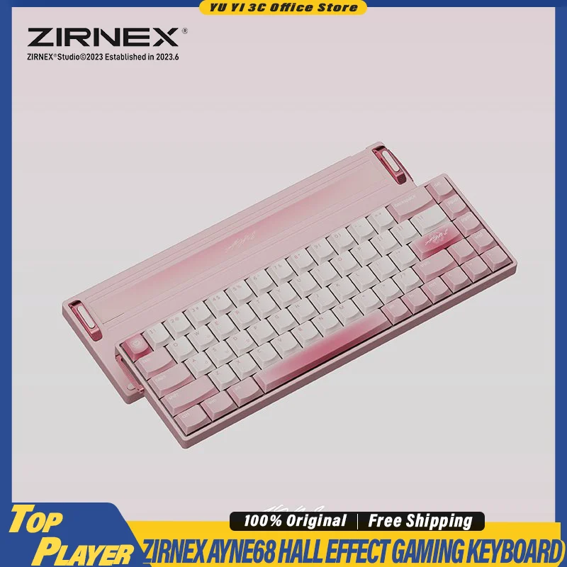 

ZIRNEX Ayne68 HE игровая клавиатура с эффектом Холла, переключатель 0,01 мм RT, динамический RGB SOCD MT TGL, индивидуальная страница водителя, подарок для любовника