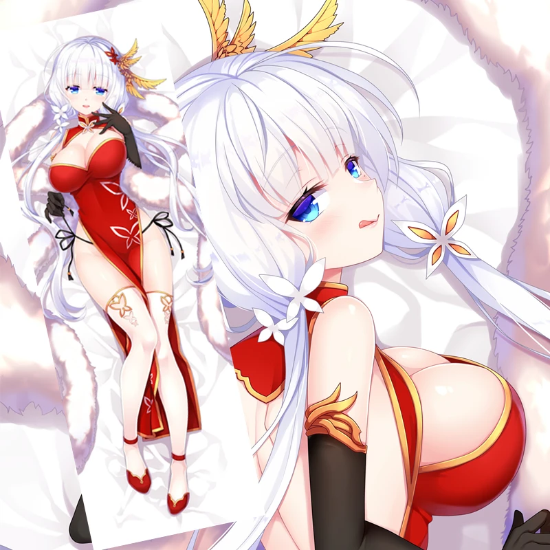 

HMS Illustrious Dakimakura Azur Lane Game Sexy Pillow Cover Hugging Cushion Case Otaku Full Body Pillowcase Home Bedding Decor