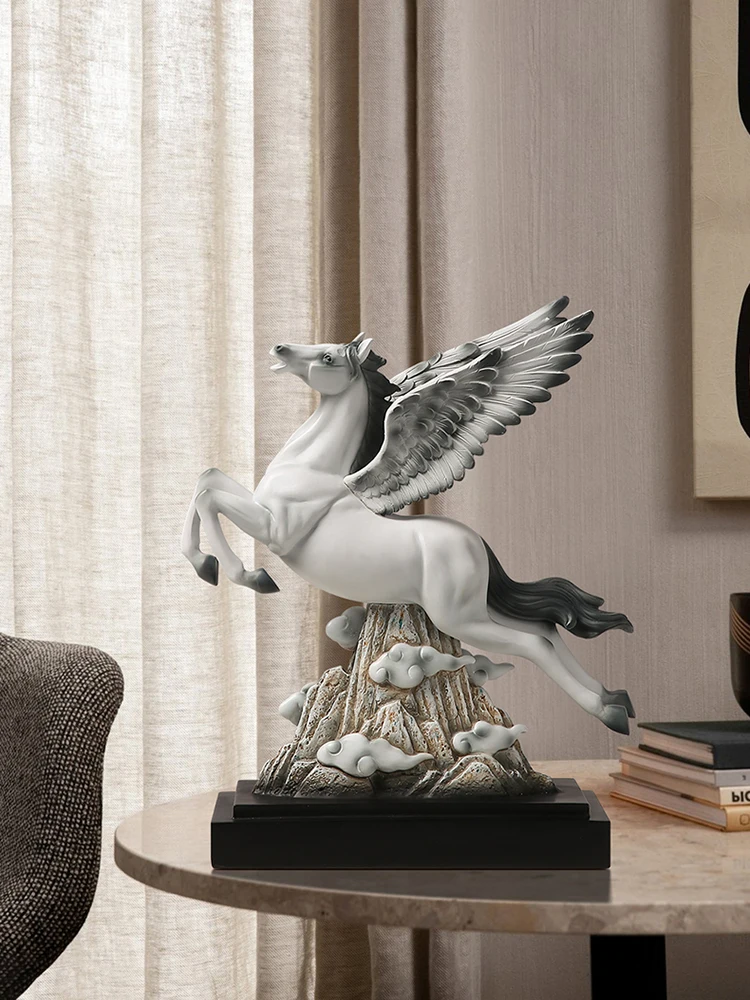 

Home Decoration Horse Statue Creative Living Room Porch Office Room Decor Horse Sculpture Indoor Desk Home Accessories Figurines