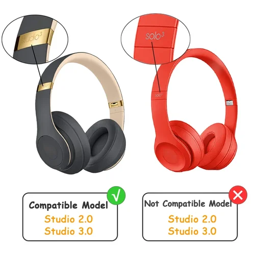 Imagen 2 del producto Piezas de plástico de arco de diadema de repuesto para Beat Studio 2,0 Studio 3 kits de auriculares para diadema Studio2 Studio3