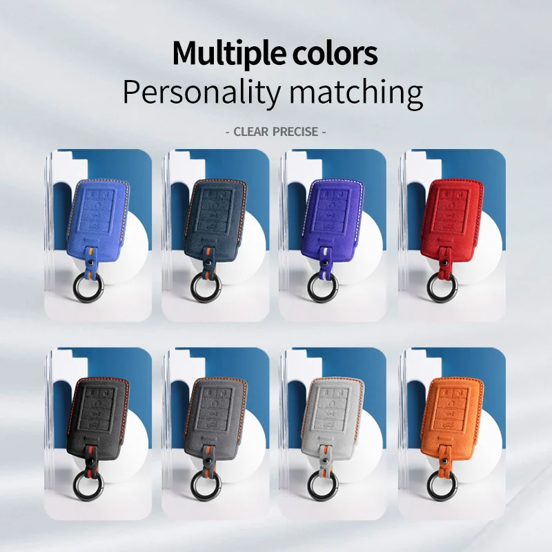 لكاديلاك CTS ATS XTS SLS SRX XLS DTS STS إشبيلية إسكاليد الجلد المدبوغ حافظة مفاتيح السيارة قذيفة 5 زر ملحقات سلسلة المفاتيح السيارات #5