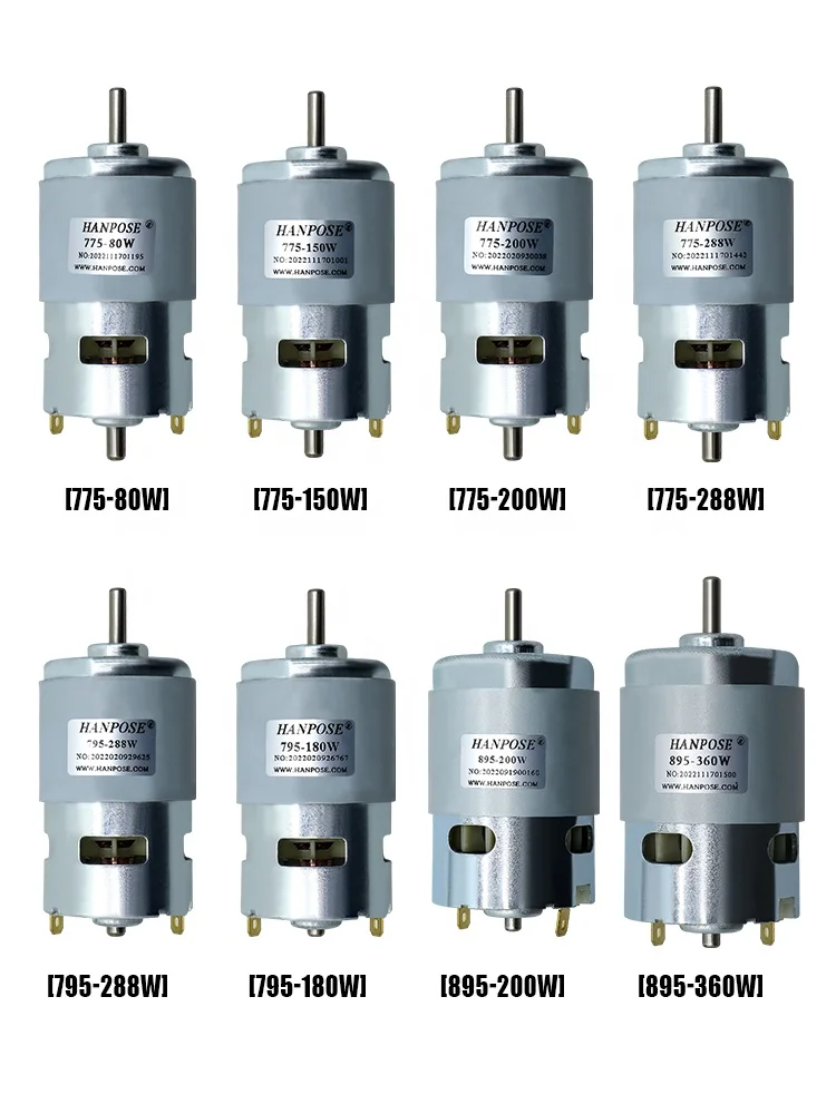 12V 12000RPM Circular 0.2NM 775-150W 775 DC Motor 150W Brushed DC Motor 12V DC Brush Motor