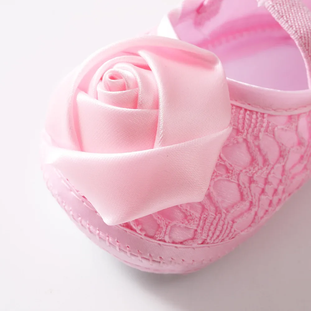 Newborn Baby Shoes Baptism White Bowknot Baby Girl Lace Shoes Headband Set Toddler Prewalker Cute Baby Soft Shoes for 0-18M Kids