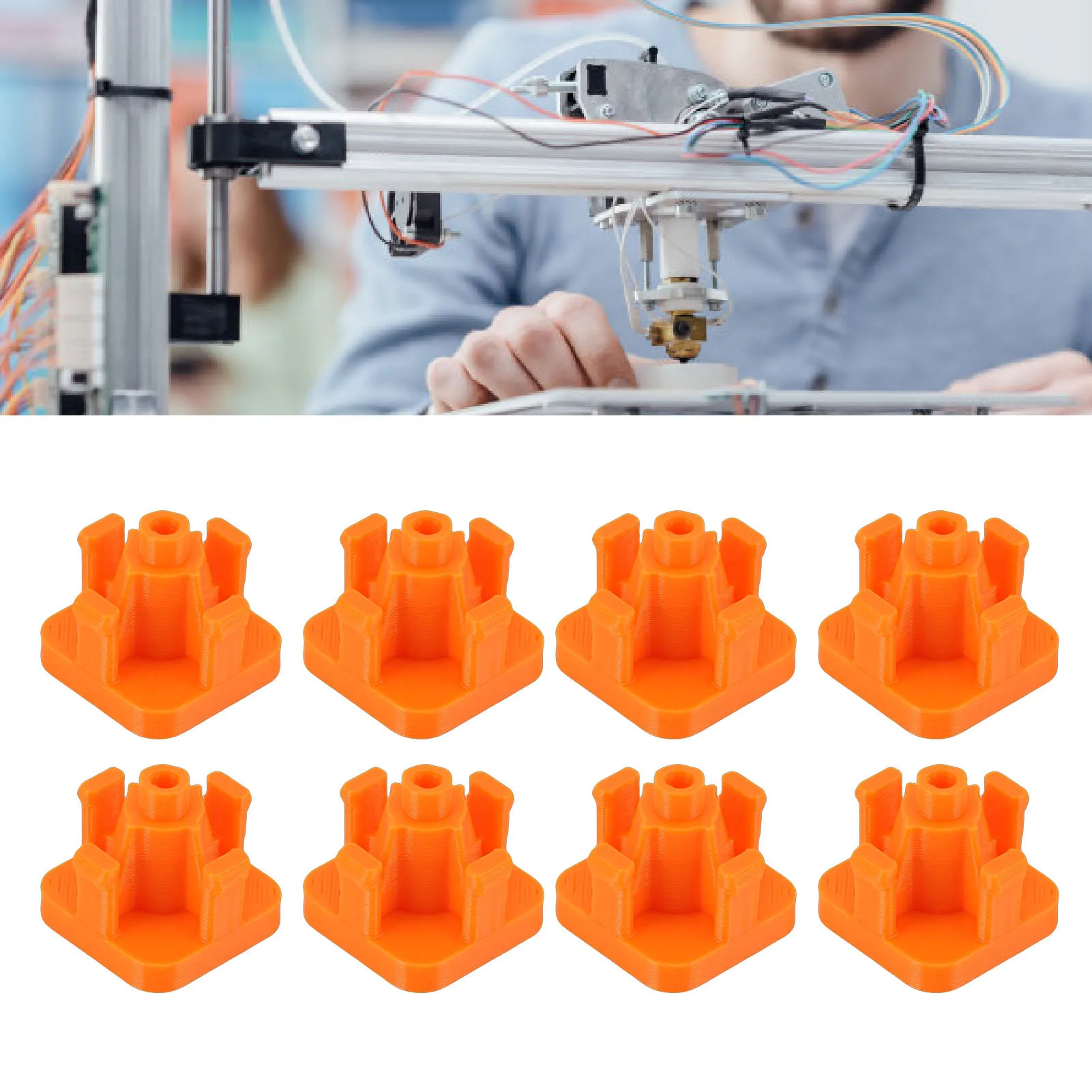 

8PCS Ceramic Feed Protector Fit for Anycubic Kobra S1C Kobra 3 3D Printer High Hardness Ceramic Protector Accessory