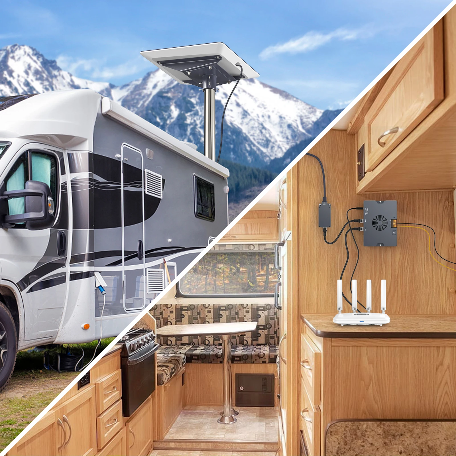 EDUP SK0116-HP 350 واط PoE حاقن ل Starlink عالية الأداء شقة مع كابل Starlink جيجابت PoE محول الطاقة #6