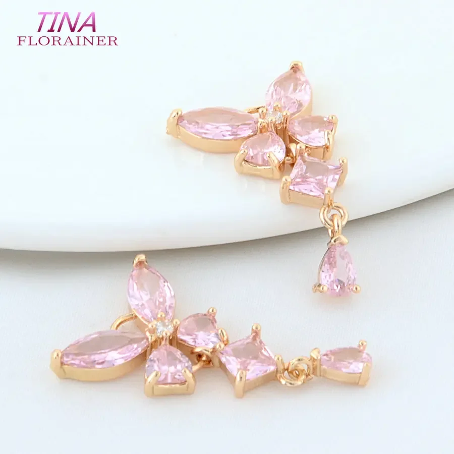 18*32MM 14K Gold Color Brass with Zircon Butterfly Charms Pendants Necklace Earrings Jewelry Making Supplies Accessories