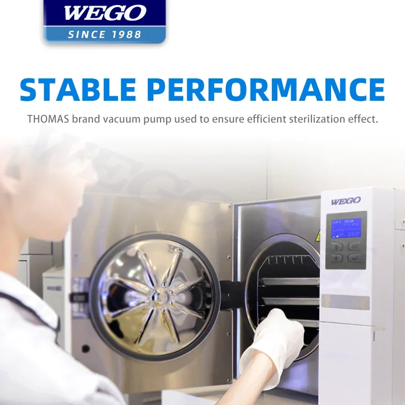 WEGO China Manufacturer 23L class N Top  Autoclave Medical Steam Sterilizer for lab