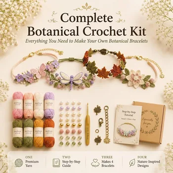 Botanical Crochet Bracelet Kit 1