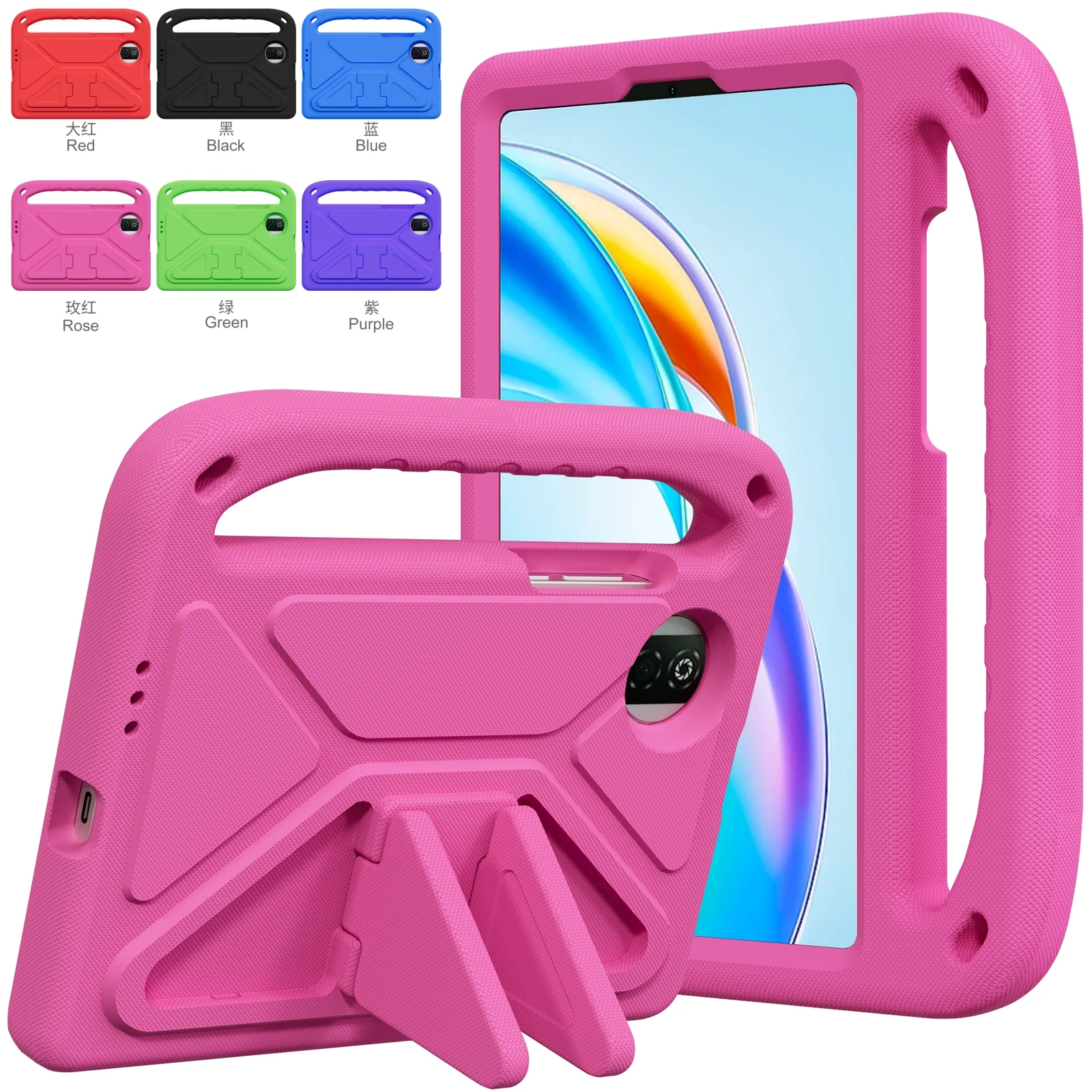 

Чехол для Honor Pad X7 8,7 дюйма 2025 JMS-W09, противоударный детский держатель, чехол из ЭВА с ручкой-подставкой для Honor Tablet X7 8,7 дюйма