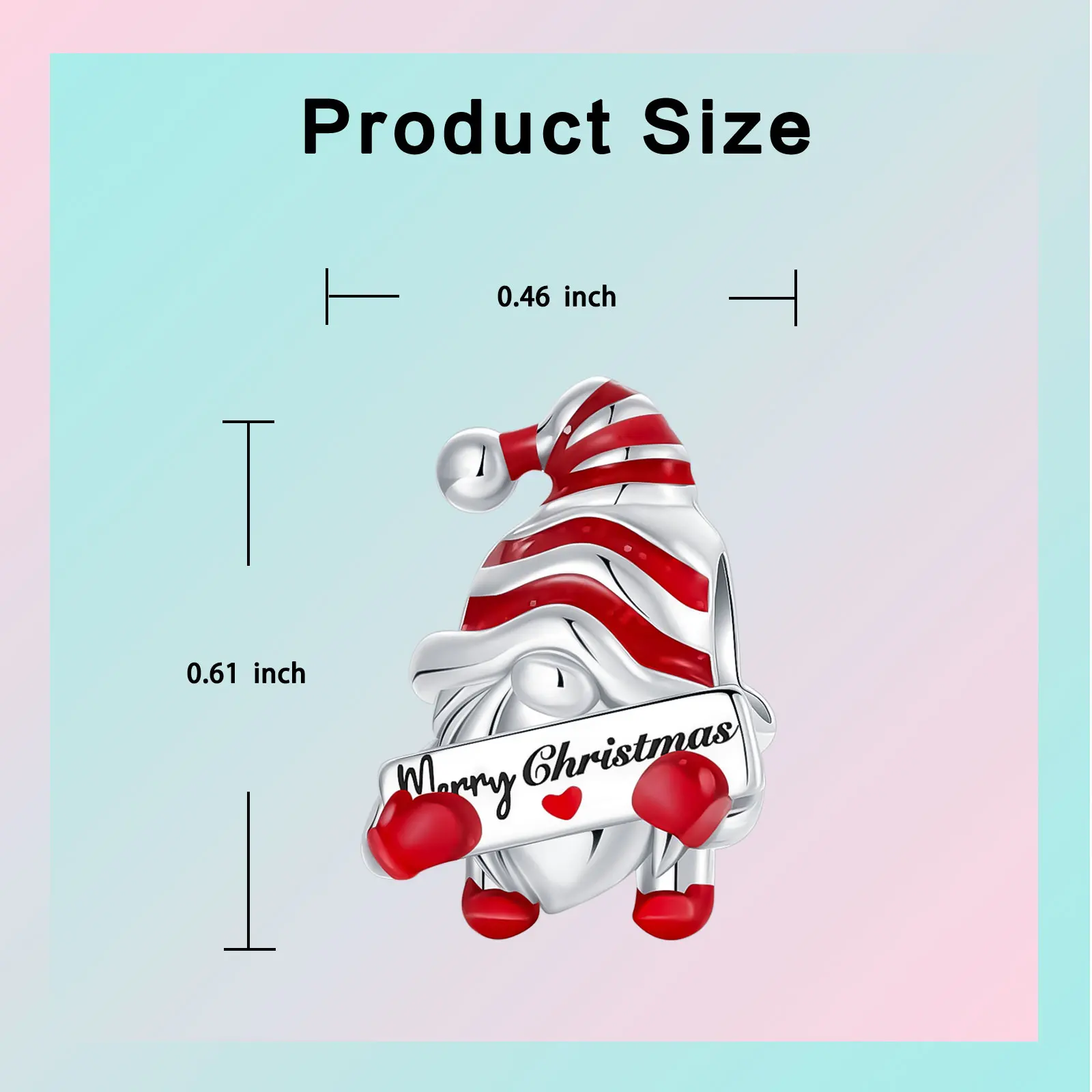 925 فضة عيد ميلاد سعيد منزل سانتا كلوز قبعة قصب الحلوى سحر صالح الأصلي سحر سوار المرأة DIY مجوهرات هدية #6