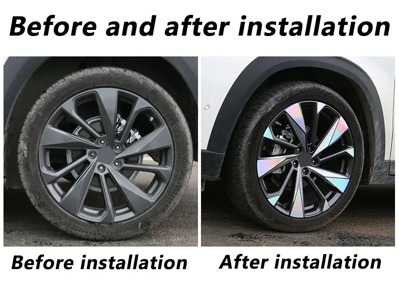 FOR CHANGAN UNI-T unit 2022 2023 Automotive exterior decoration accessories DIY wheel hub stickers with dirt resistant sequin sc