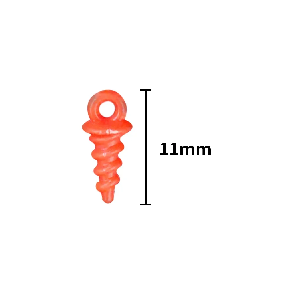 20Pcs Carp Fishing Accessories Carp Bait Screw Boilies Holder Screw Baits Stoppers Plastic Bait Stops Screw for Fishing Terminal