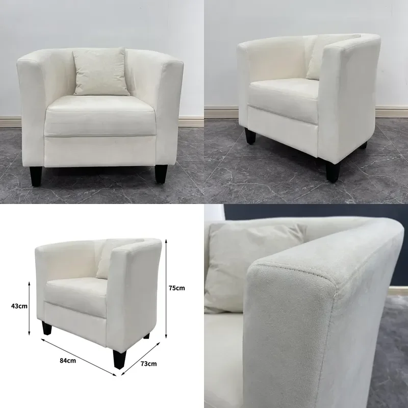 Batch Customization Lazy Small Sofa Leisure Negotiation Single Chair for High-End Hotel Meeting and Household Use