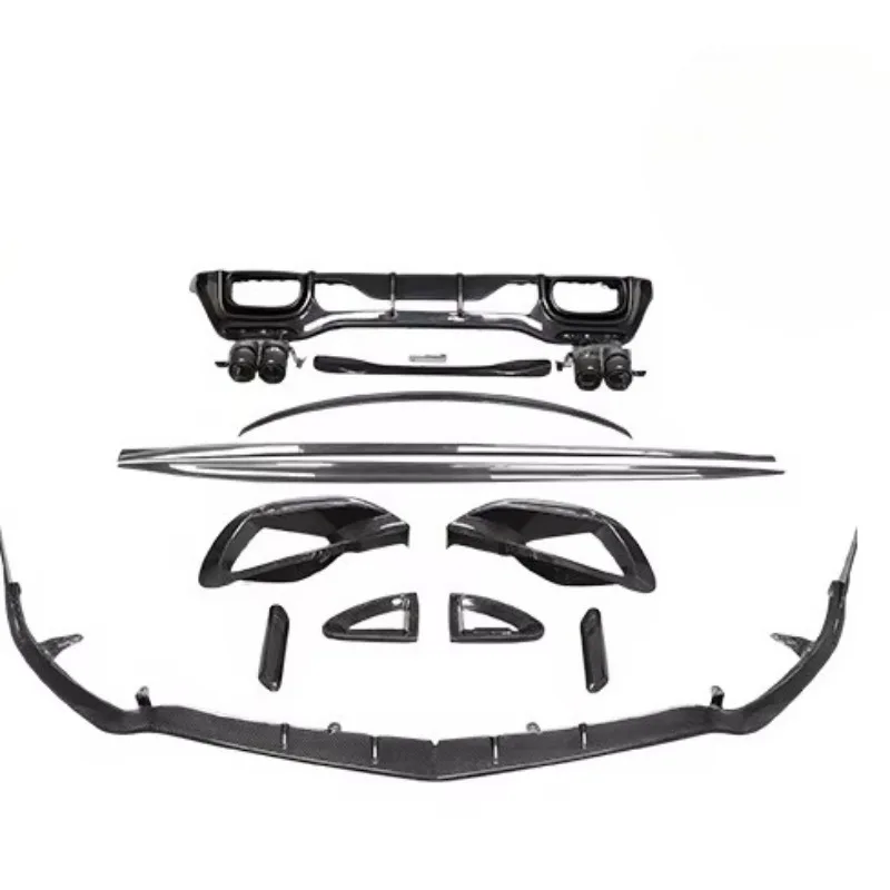 Dry Carbon Fiber Body Kit Bra-B Style for Mercedes Benz SL63 for AMG R232 2025 Front Lip Rear Diffuser Spoiler Side Skirts Aero