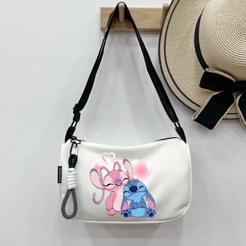 New Lilo & Stitch Shoulder Bags Women Men Disney Crossbody Bag Large Capacity Portable Anime Movie Graphic Print Handbags Gifts