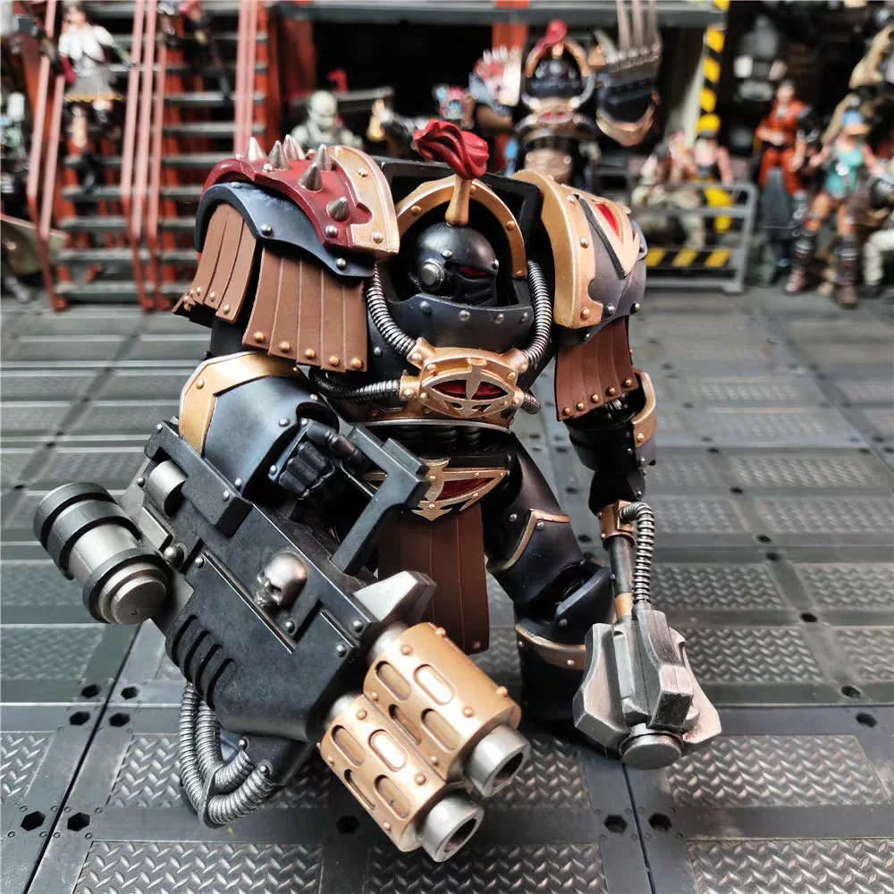 

JOYTOY Warhammer 1/18 Action Figures Sons of Horus Justaerin Terminator Squad Justaerin with Multi-melta and Power Maul