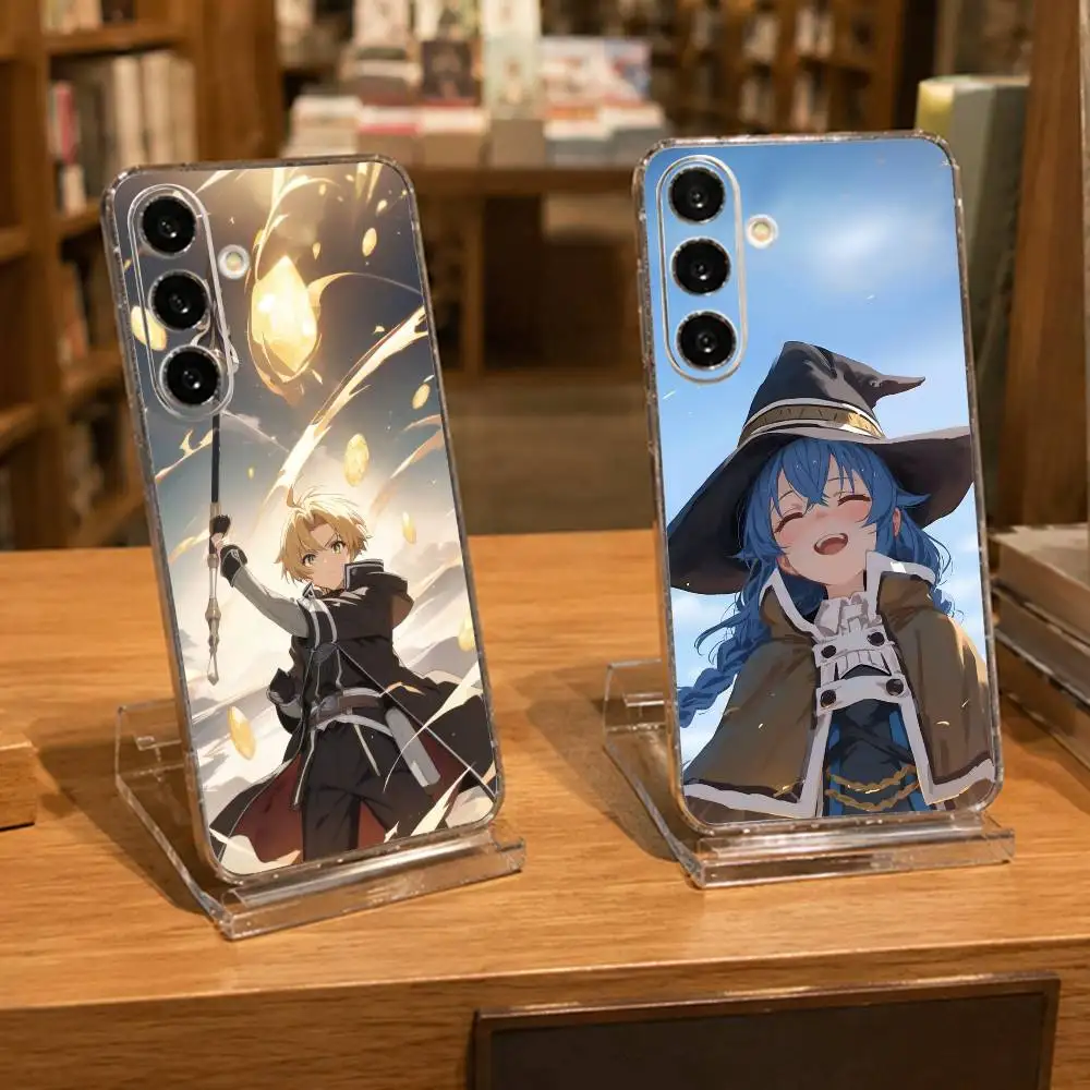 M-Mushoku Tensei Jobless Reincarnation Clear Hard Phone Case For Samsung A71, A70, A52, A51, A40, A30,Transparent Cover
