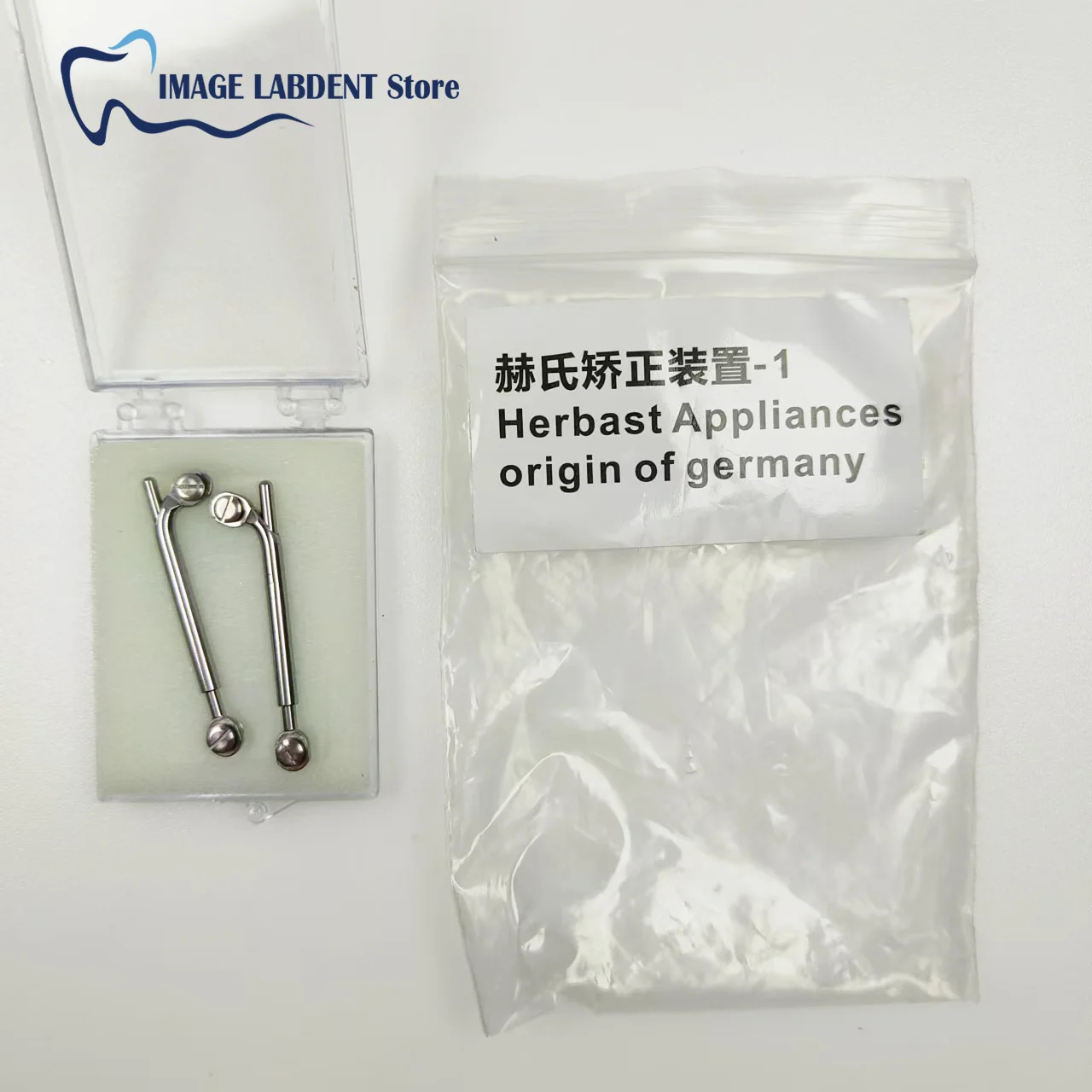 Dental Herbst Appliance Set Dentaurum Socket Screw Telescopic Orthodontic Class II Corrections