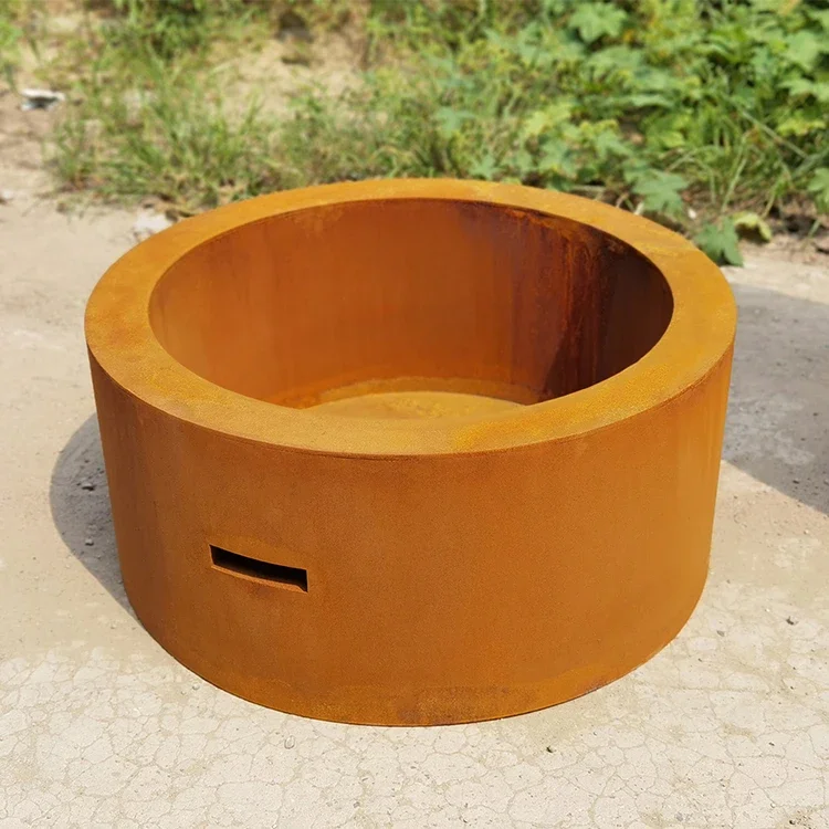 Souvenir Stores Mini Garden Outdoor Corten Stove Personal Steel  Fire Pit