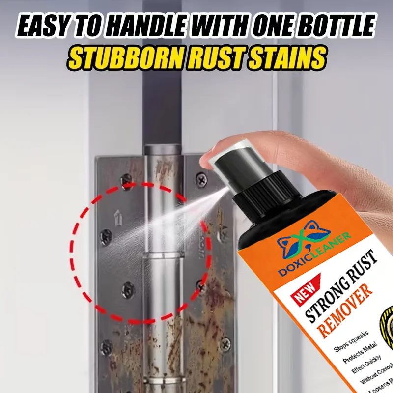 Powerful Multi-Surface Rust Remover Spray - Quick-Acting Formula, Suitable for Cars, Kitchens, Bathrooms, Gardens and Furniture