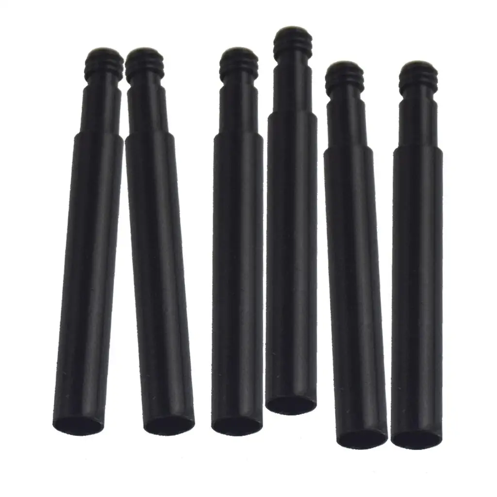 Racing 6pcs Presta Valve Extension Black Wheel Aluminium Valve Extender Black 40/50/60/70mm