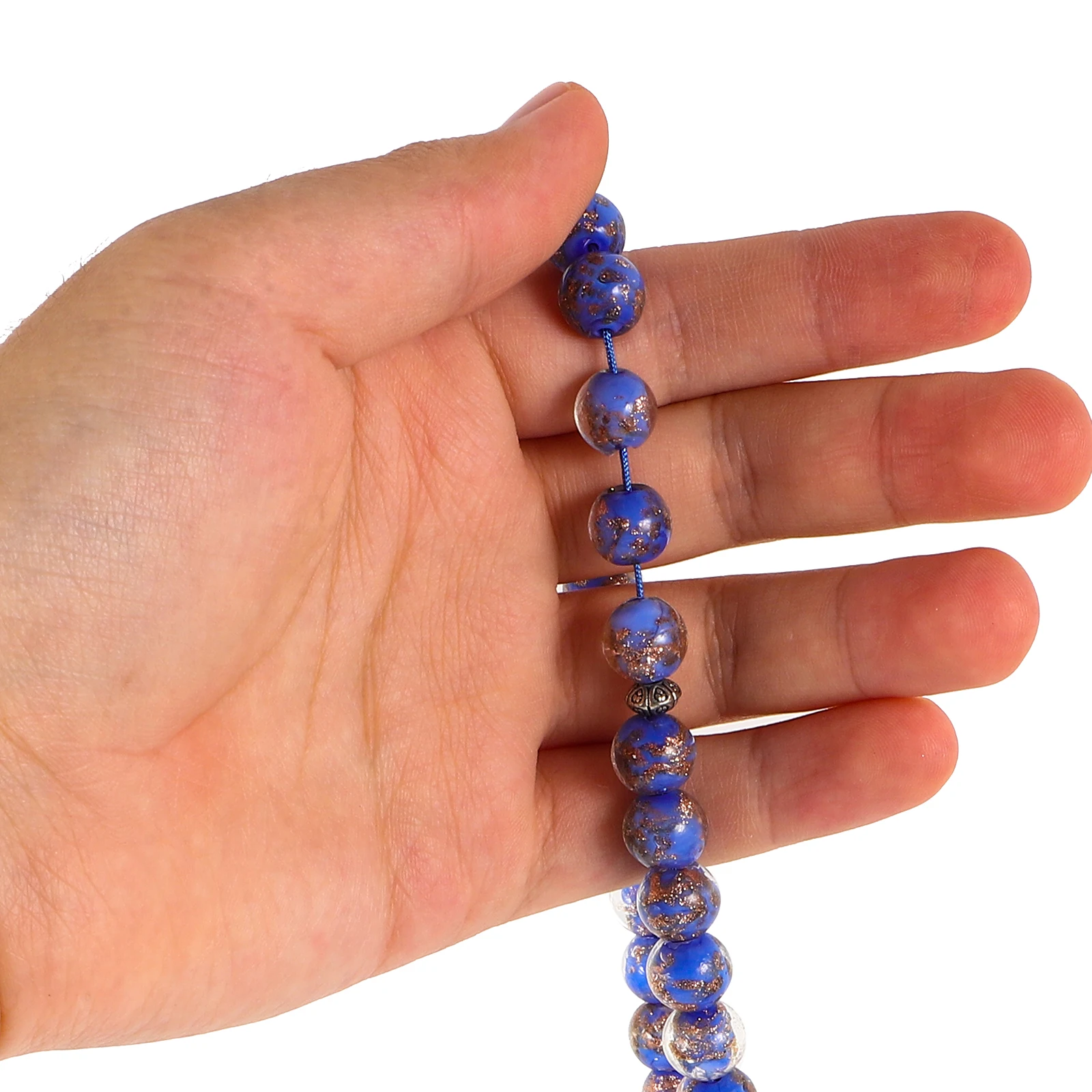 

Elegant Glass Rosary Bracelet Islamic Prayer Beads Smooth Comfortable Chain Muslim Wedding Favor for Meditation Daily Wear
