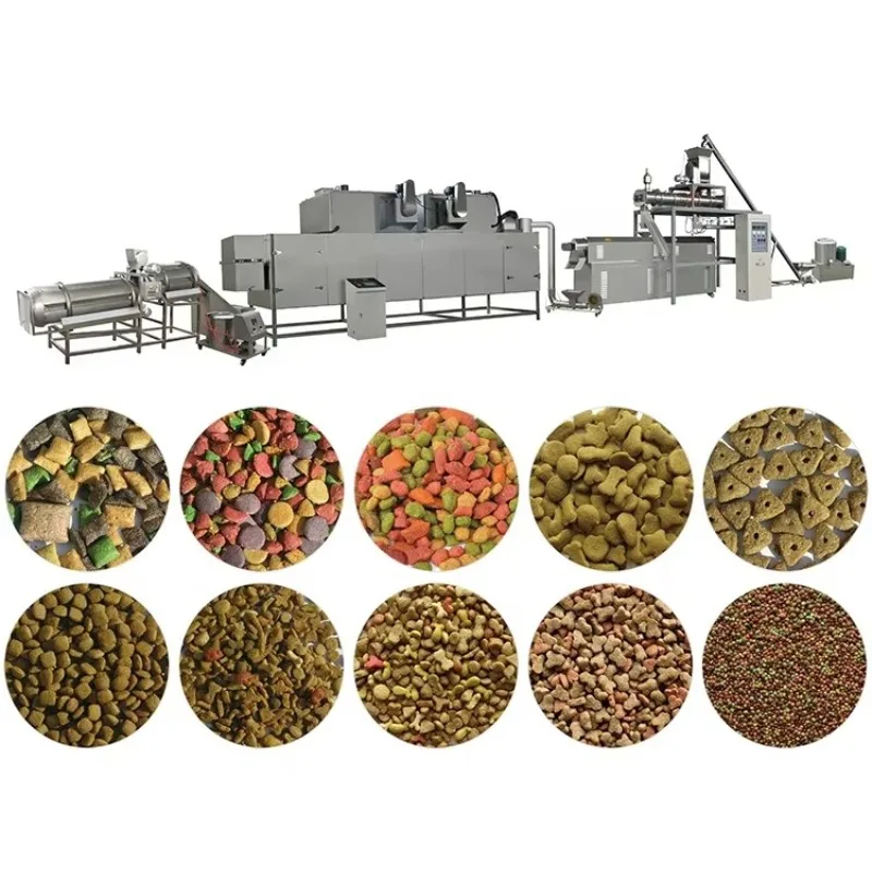 Small Wet Dog Cat Food Processing Machine Customizable Kibble Extruder for Fish Pet Food Farm Manufacturing Plant