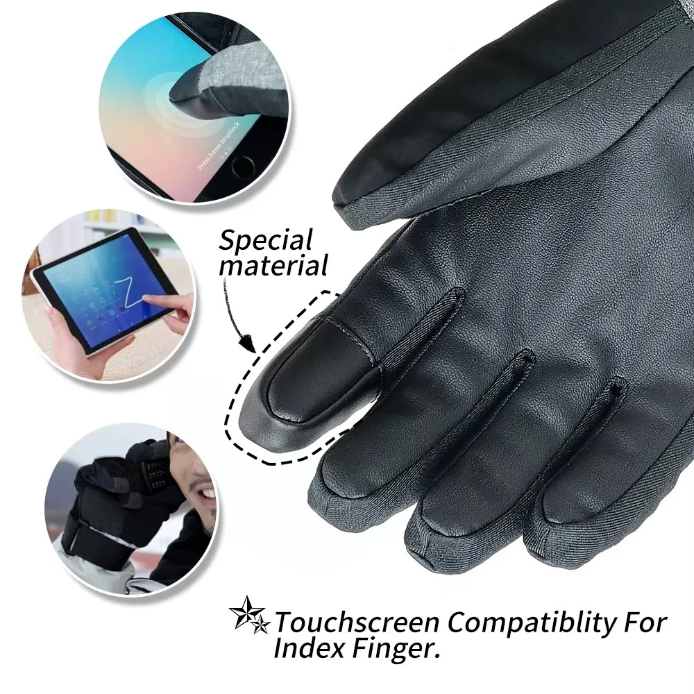 

Outdoor -20 Degree Winter Ski Gloves Thermal Waterproof Touchscreen Gloves Touchscreen Thicken Warm Mitten Men Women