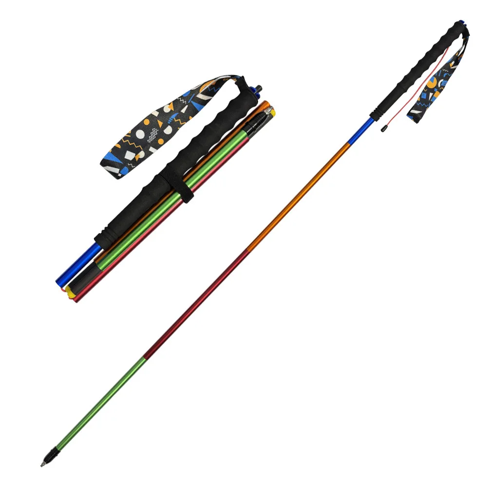 

Алюминиевая трость из сплава 7001 T6, четырехсекционная, для бездорожья, складная, телескопическая, ультралегкая, для активного отдыха