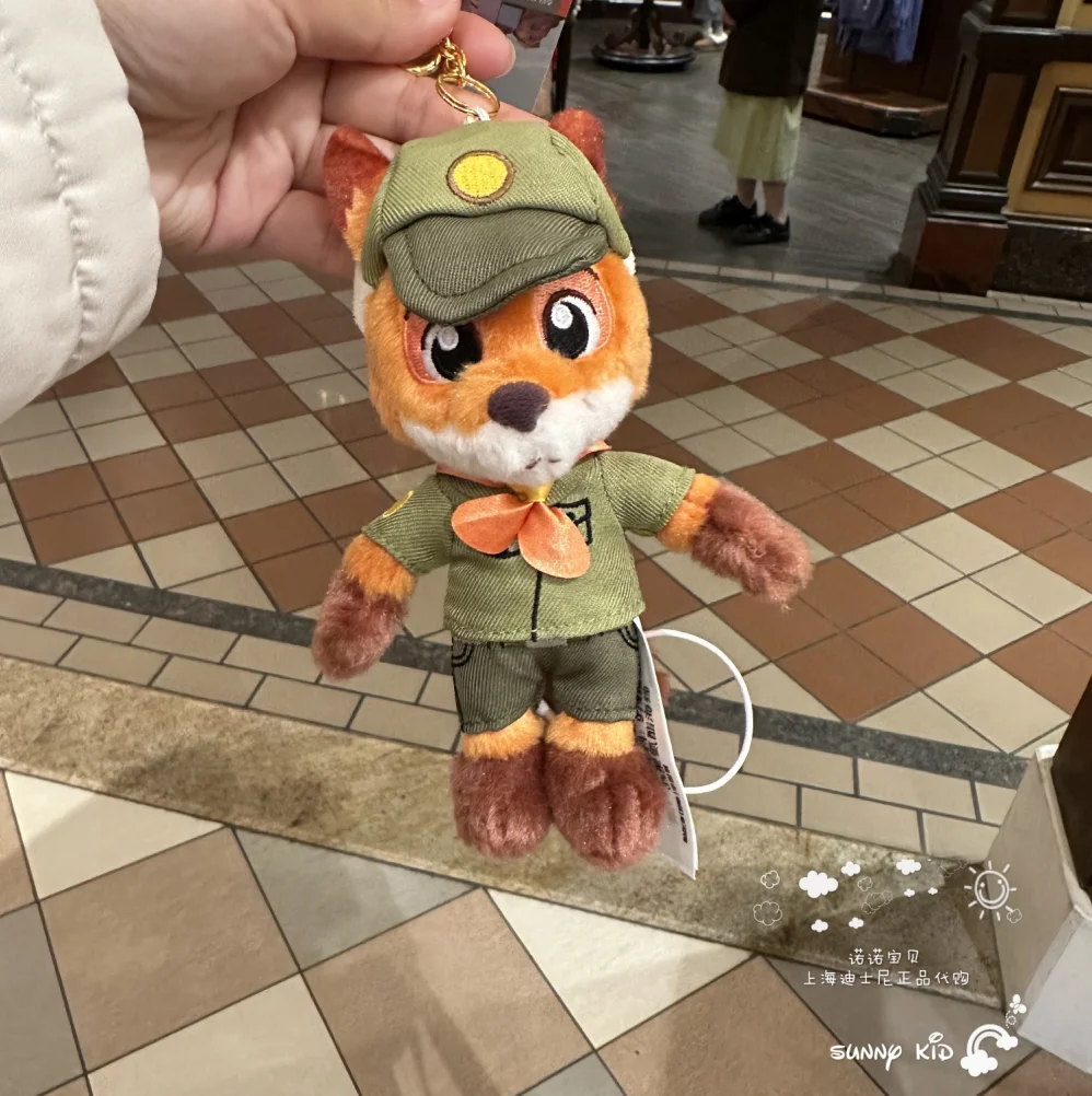 Original Disney Anime  Zootropolis Judith Nick Kid Heart Collection Cartoon Plush Doll Keyring Pendant Children Halloween Gift