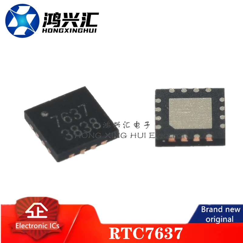Chip eletrônico integrado IC, RTC7637, código 7637, QFN16, novo e original