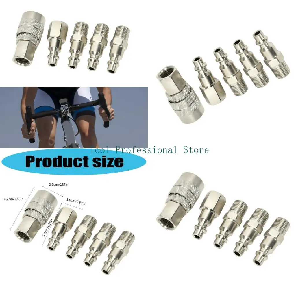 

57QF Heavy Duty Air Hose Fittings Quick Disconnect Couplers for Multiple Tool