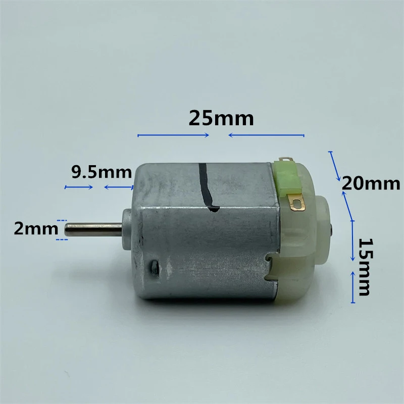 FC-130SA Mini 20mm*15mm Electric Motor DC 3V 3.7V 5V 6V 18000RPM High Speed  Metal Brush Micro 130 Motor Toy Car Boat Train DIY