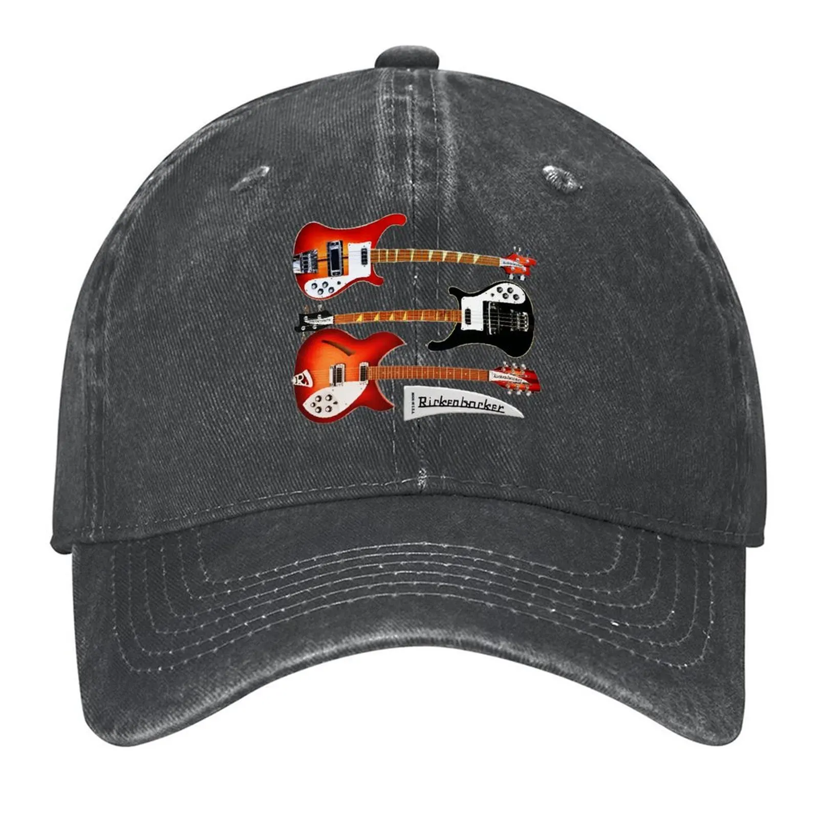 

Vintage Rickenbacker guitar and bass Baseball Cap sun hat Snap Back Hat cute Military Tactical Cap Baseball Men Women's