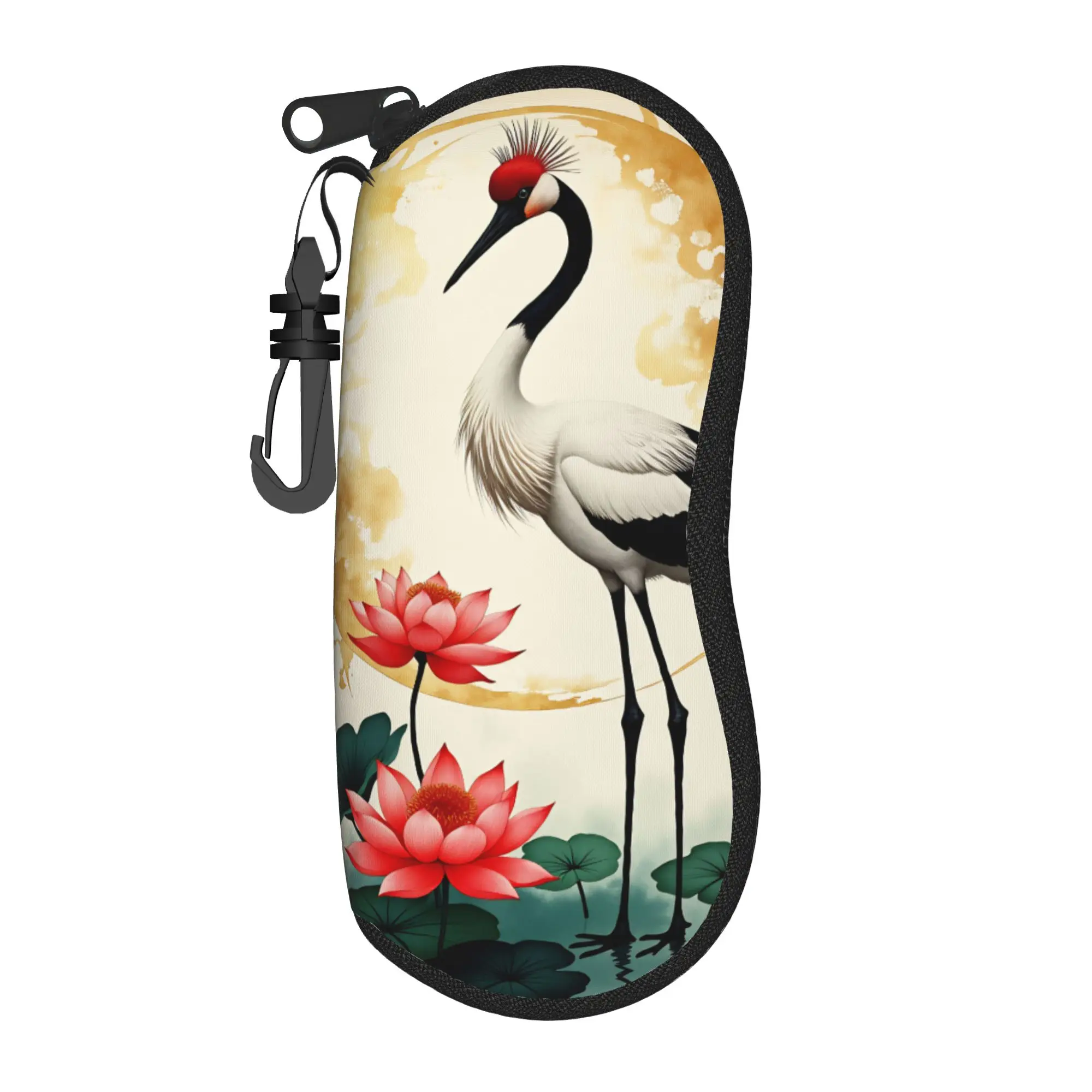Chinese Style Crane Glasses Case  Convenient Sunglasses Case For Men Women Cute Eyewear Box Custom Glasses Box