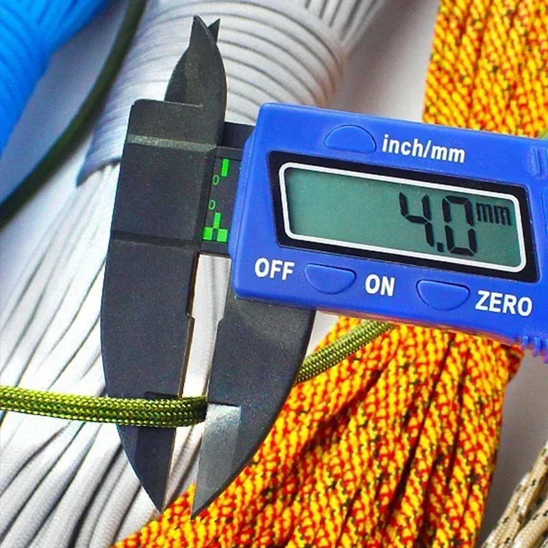 550 Paracord 7 ستراند 4 مللي متر دائم التخييم اكسسوارات في الهواء الطلق بقاء سوار ذاتي الصنع حبل التنزه الغسيل أدوات التخييم #2