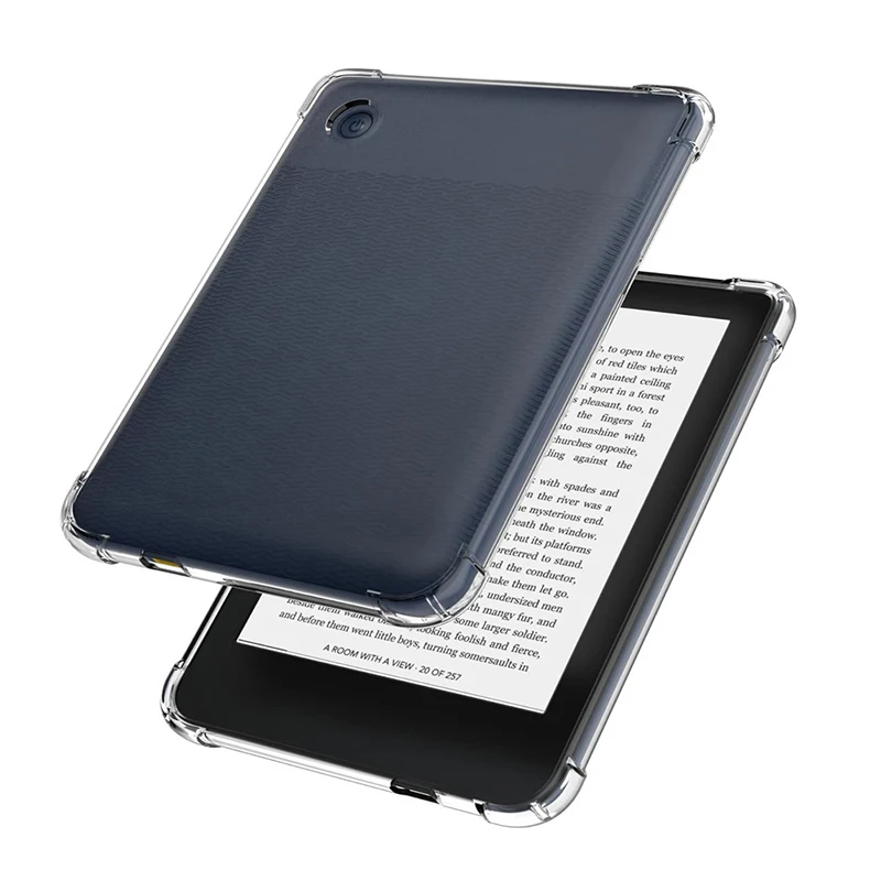 Transparent TPU Soft Cover For Kobo Clara 2E Colour/BW 6" Funda Shockproof Case For Kobo Libra 2/Colour 7" EBook Soft Back Cover
