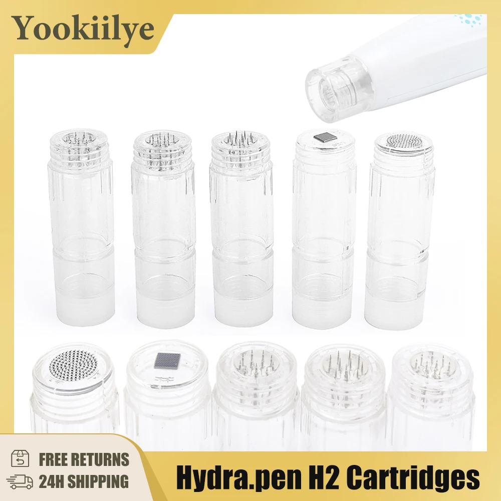 5pcs Hydra.pen H2 Replacement Cartridge 3ml Containable Cartridges 12pin Nano HR Nano HS for Hydra Derma Pen Dr Pen Tips