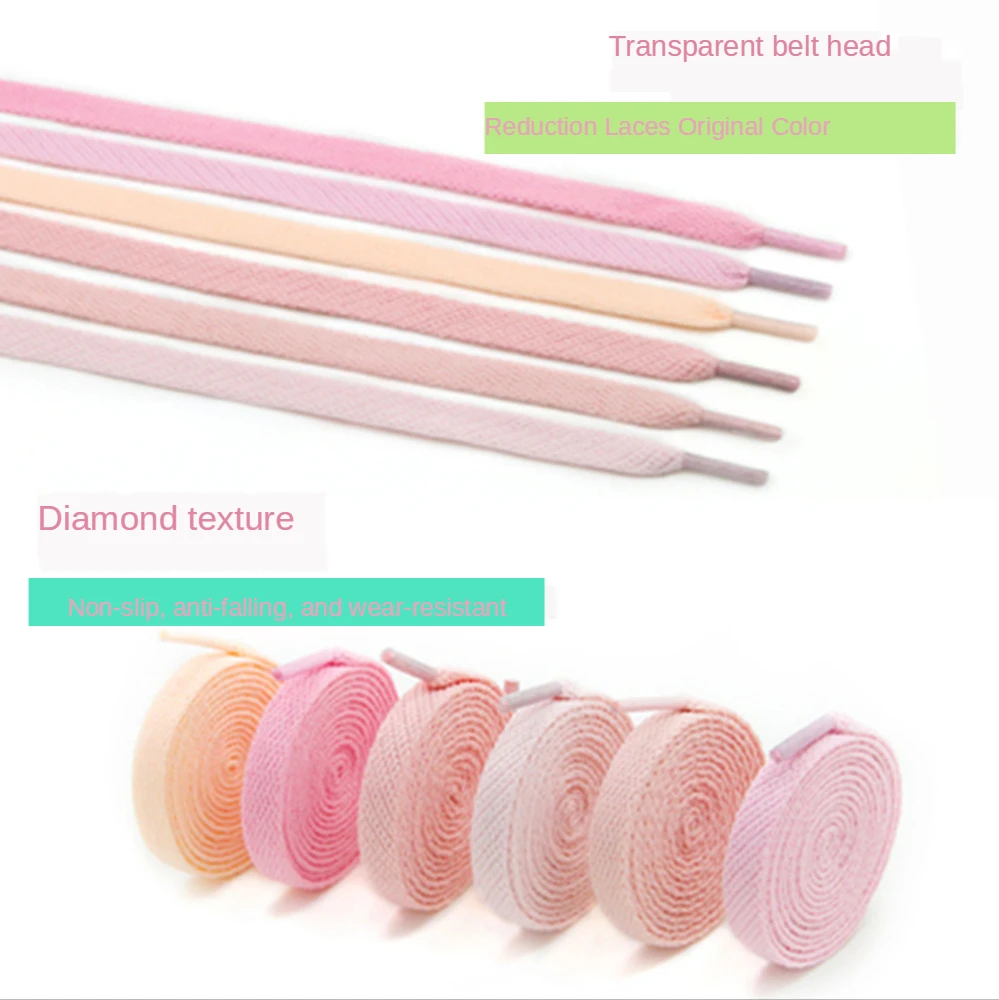 أربطة أحذية مسطحة بلون جيلي، تصميم كلاسيكي أنيق رائج البيع، مرن لجميع الأعمار، مجموعات رياضية #4