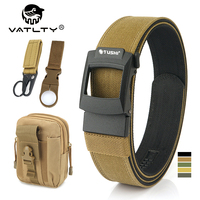 VATLTY New Tactical Outdoor Belt Set Metal Automatic Buckle Adjustable Casual Belt 1100D Tight Nylon Rigid Trouser Belt Men Gift